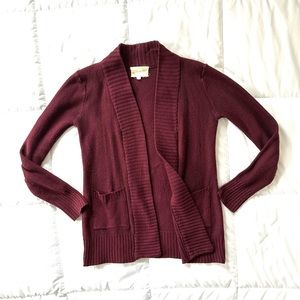 Maroon Cardigan